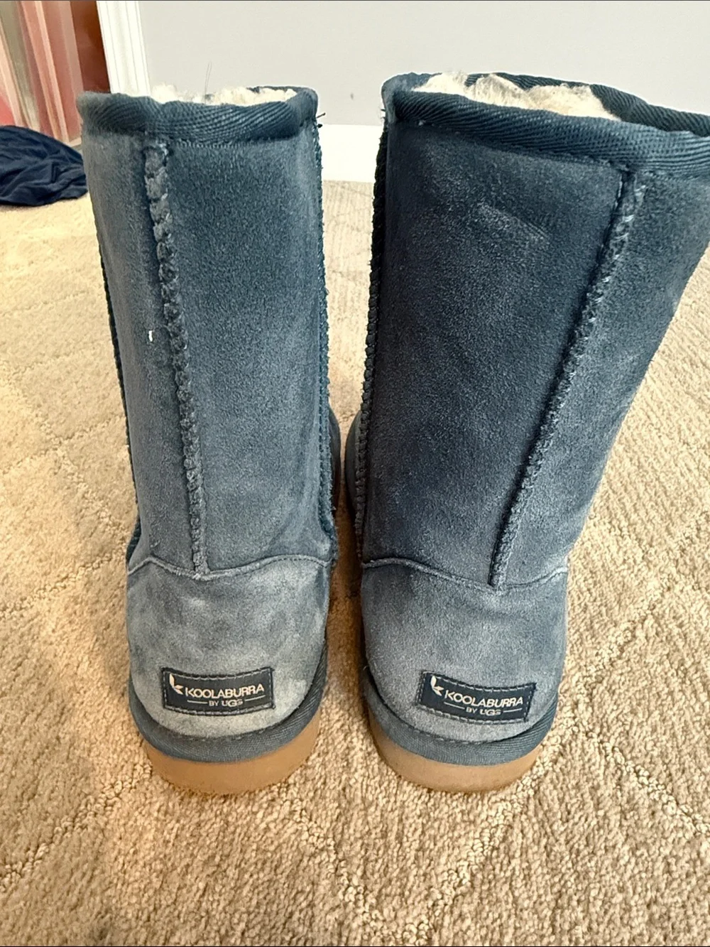 Kookaburra blue suede boots style 1017090 sz 9
